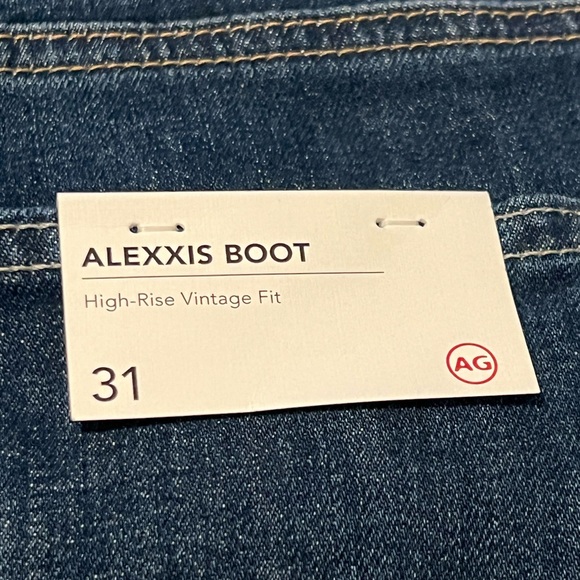 #1949. AG Los Angeles High Rise Vintage Fit Alexxis Boot Cut Jeans. Size 31 NWT - Picture 13 of 13